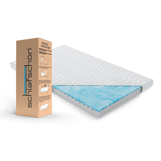 Kaltschaummatratze mit Visco-Topper – Schlafschön 7-Zonen, Ergonomisch, Waschbar & Antiallergisch