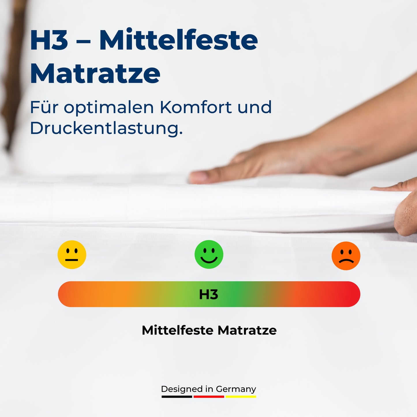 Kaltschaummatratze mit Visco-Topper – Schlafschön 7-Zonen, Ergonomisch, Waschbar & Antiallergisch