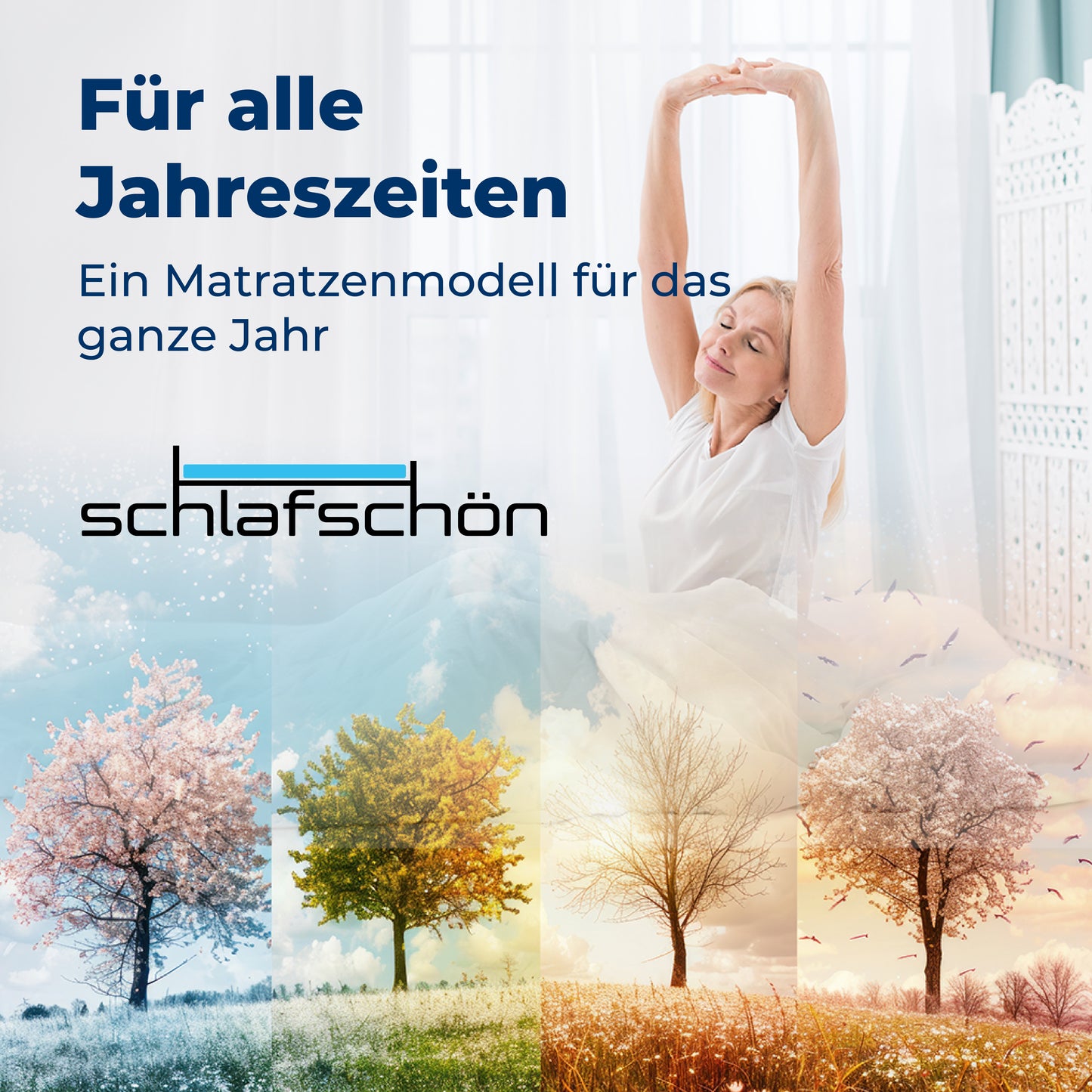Kaltschaummatratze mit Visco-Topper – Schlafschön 7-Zonen, Ergonomisch, Waschbar & Antiallergisch